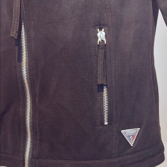 NWOT Y2K Guess Women's Suede Black Jacket - Picture 3 of 4